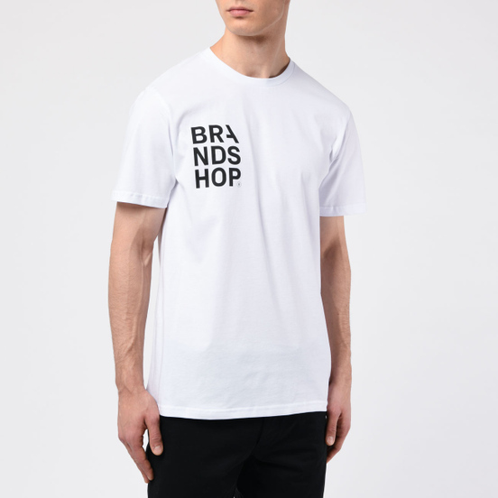 Мужская футболка BRANDSHOP Chest And Side Logo White