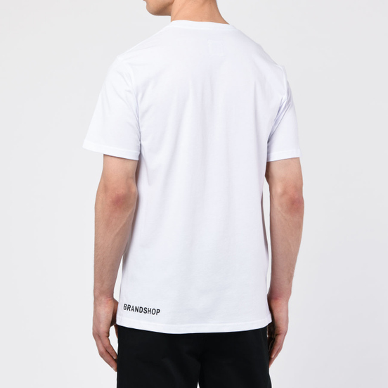 Мужская футболка BRANDSHOP Chest And Side Logo White