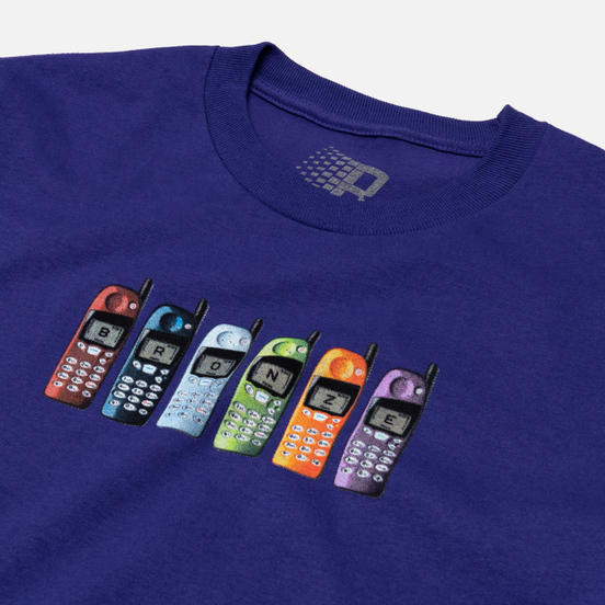Мужская футболка Bronze 56K Burner Phone Purple