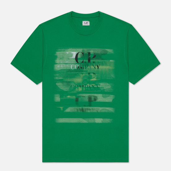Мужская футболка C.P. Company Blurred Paint Logo Jelly Bean