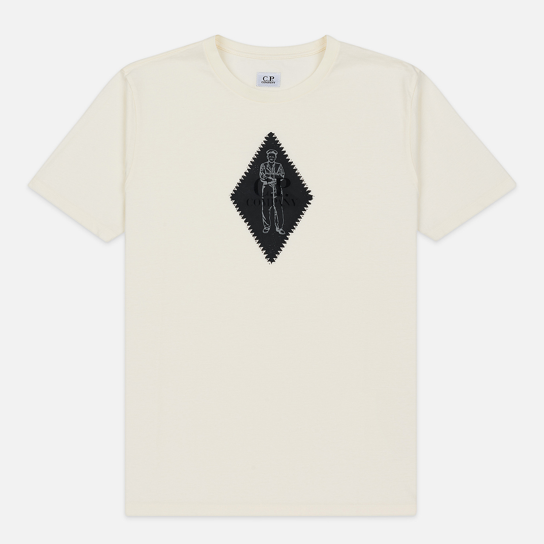 C.P. Company Мужская футболка Diamond Logo Print Regular Fit