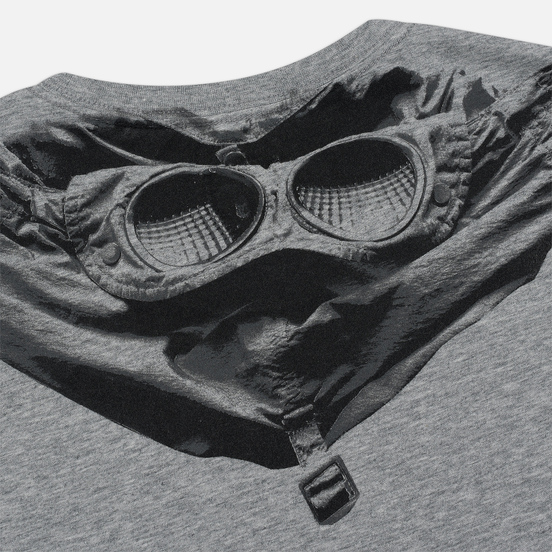 Мужская футболка C.P. Company Goggle Print Regular Fit Grey Melange