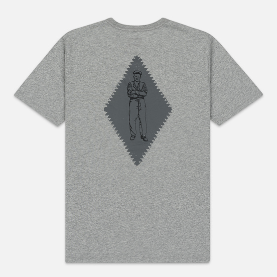 Мужская футболка C.P. Company Heritage Patch Grey Melange