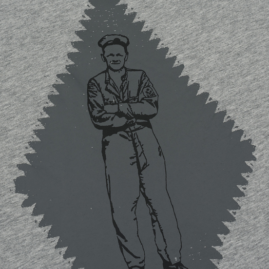 Мужская футболка C.P. Company Heritage Patch Grey Melange