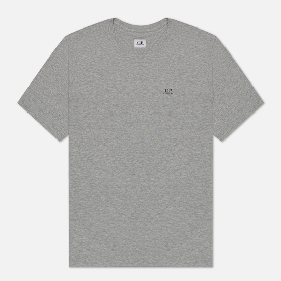 Мужская футболка C.P. Company Jersey 30/1 Chest Logo Grey Melange