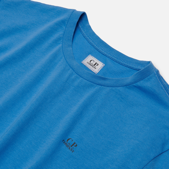 Мужская футболка C.P. Company Jersey 30/1 Chest Logo Riviera