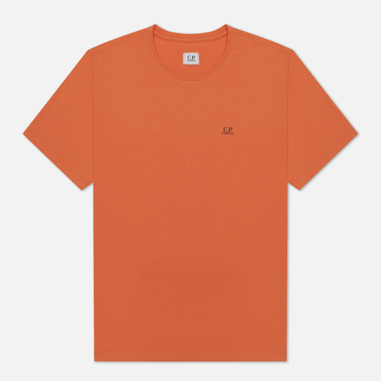Мужская футболка C.P. Company Jersey 30/1 Chest Logo Spicy Orange