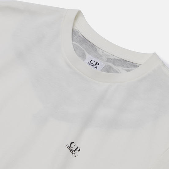 Мужская футболка C.P. Company Jersey 30/1 Goggle Hood Print Gauze White