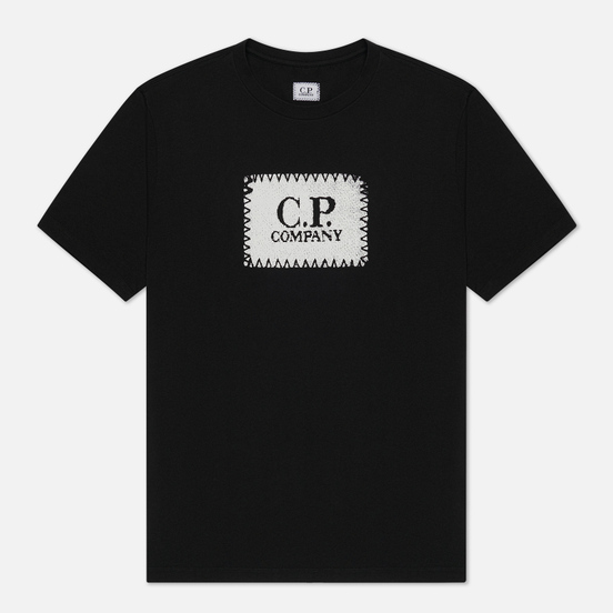 Мужская футболка C.P. Company Jersey 30/1 Label Logo Black