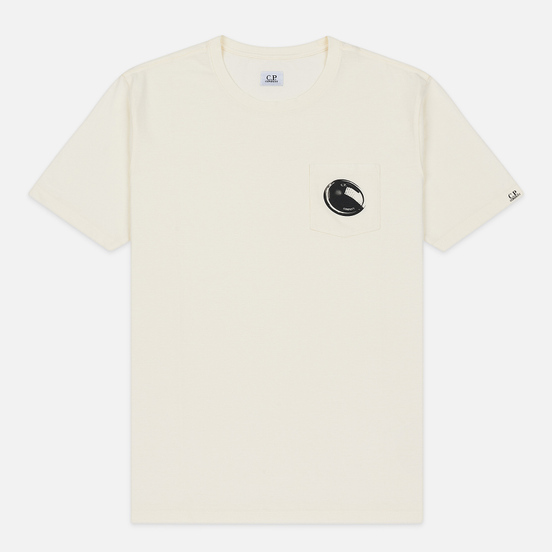 Мужская футболка C.P. Company Lens Pocket Print Regular Fit Gauze White