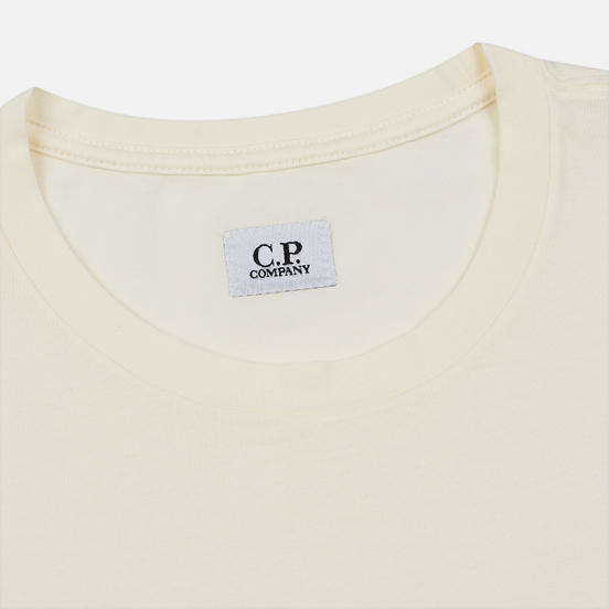 Мужская футболка C.P. Company Lens Pocket Print Regular Fit Gauze White