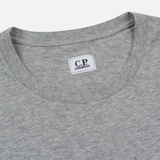 Мужская футболка C.P. Company Lens Pocket Print Regular Fit Grey Melange