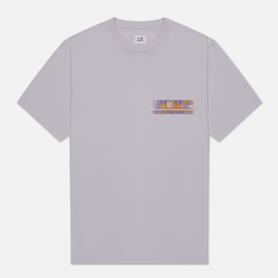 Мужская футболка C.P. Company Treated Blurred Logo Thistle
