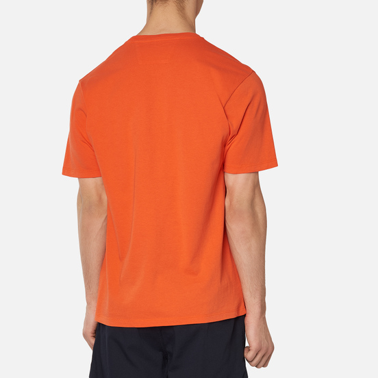 Мужская футболка C.P. Company Treated Blurred More Logo Spicy Orange
