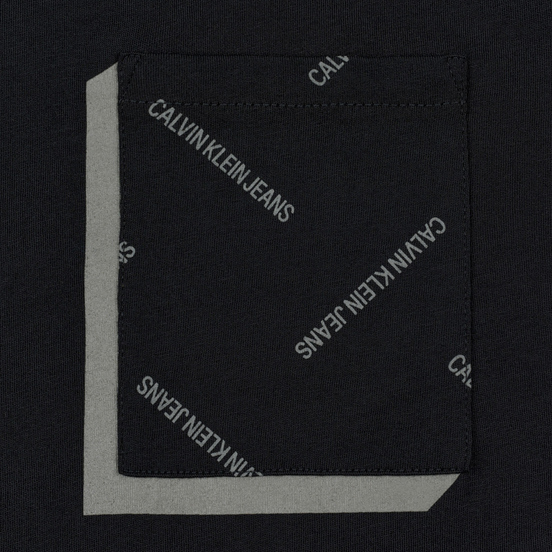 Мужская футболка Calvin Klein Jeans All Over Print Pocket 3D Black/Raven