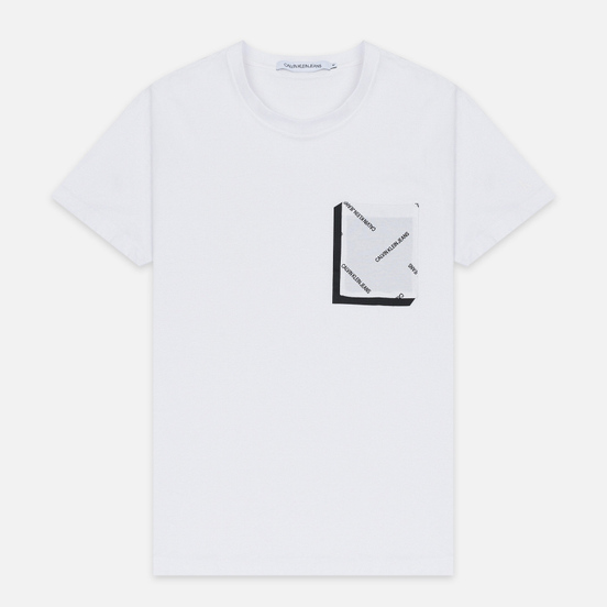 Мужская футболка Calvin Klein Jeans All Over Print Pocket 3D Bright White/Black
