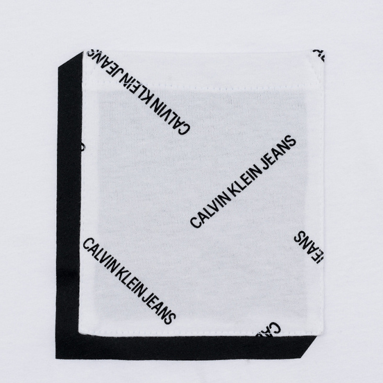 Мужская футболка Calvin Klein Jeans All Over Print Pocket 3D Bright White/Black
