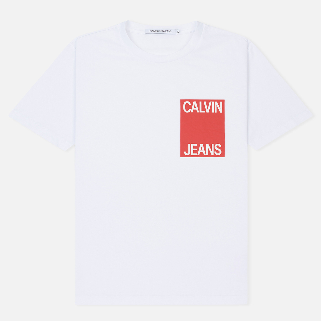 Calvin Klein Jeans Мужская футболка Chest Logo Box Crew Neck