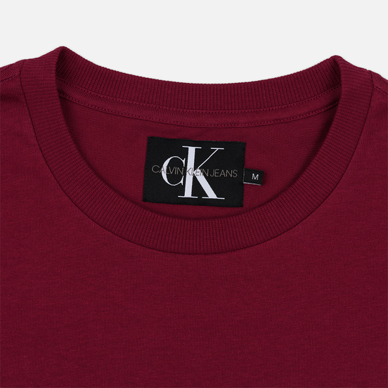 Мужская футболка Calvin Klein Jeans Embroidered Logo Beet Red