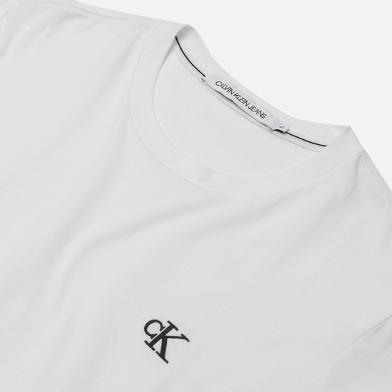 Мужская футболка Calvin Klein Jeans Essential Monogram Logo Bright White