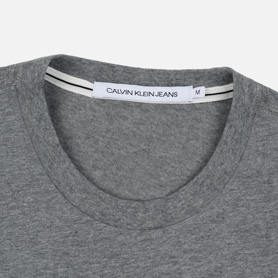 Мужская футболка Calvin Klein Jeans Essential Monogram Logo Mid Grey Heather