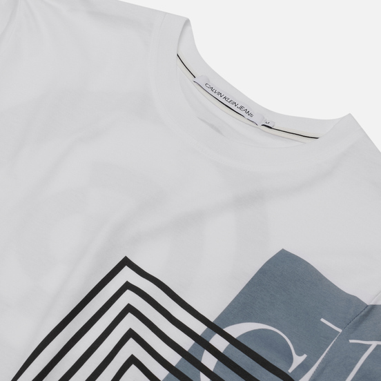 Мужская футболка Calvin Klein Jeans Flyer Off Placement Bright White