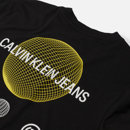 Мужская футболка Calvin Klein Jeans Globe Flyer Print Relaxed Black