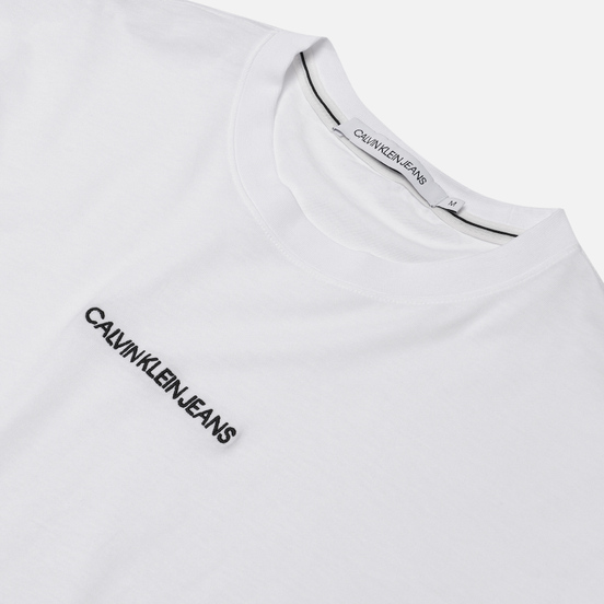 Мужская футболка Calvin Klein Jeans Instit Chest Logo Bright White