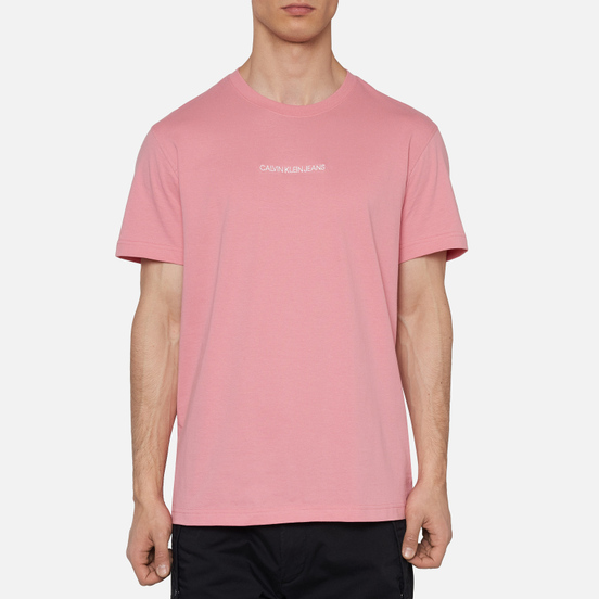 Мужская футболка Calvin Klein Jeans Instit Chest Logo Brandied Apricot