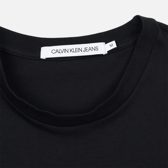 Мужская футболка Calvin Klein Jeans Monogram Logo Slim Black/Racing Red
