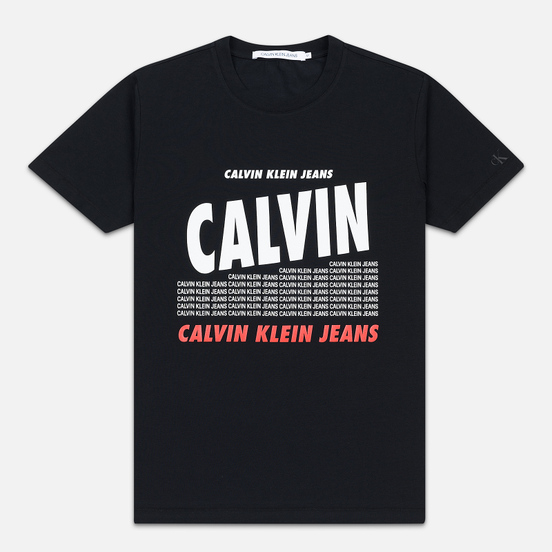 Мужская футболка Calvin Klein Jeans Slim Logo Print Black