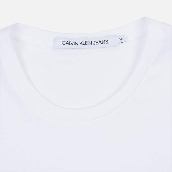 Мужская футболка Calvin Klein Jeans Slim Pocket Logo Bright White/Black