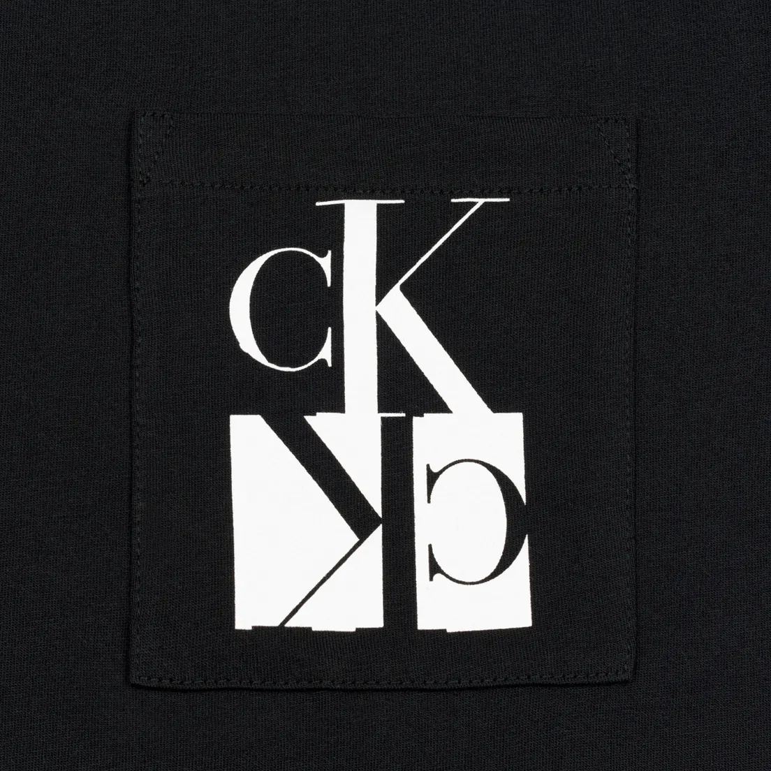 Calvin Klein Jeans Мужская футболка Slim Pocket Mirrored Monogram Logo