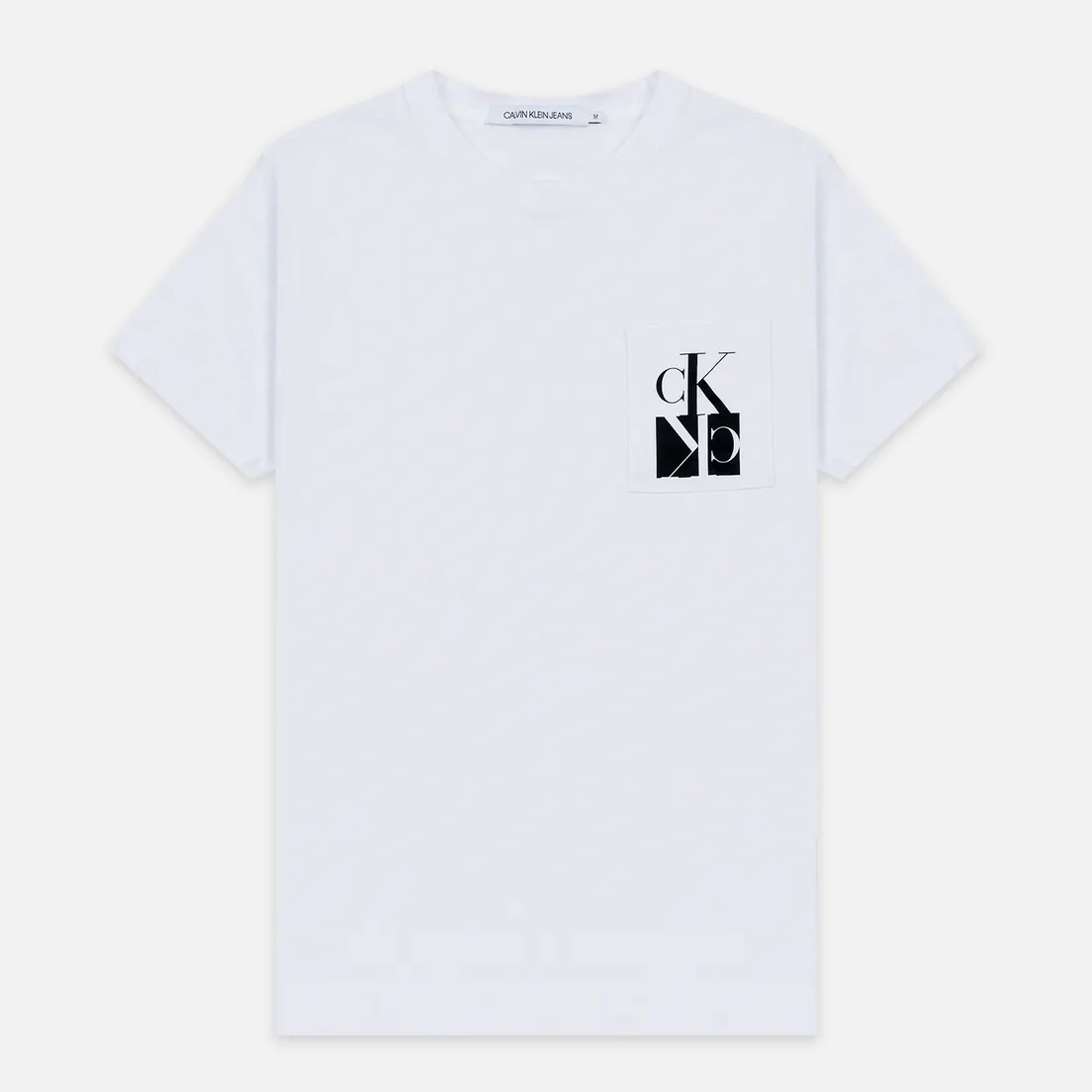 Calvin Klein Jeans Мужская футболка Slim Pocket Mirrored Monogram Logo