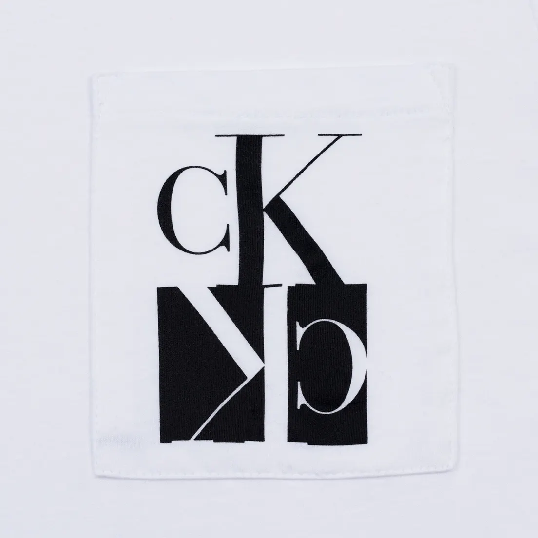 Calvin Klein Jeans Мужская футболка Slim Pocket Mirrored Monogram Logo
