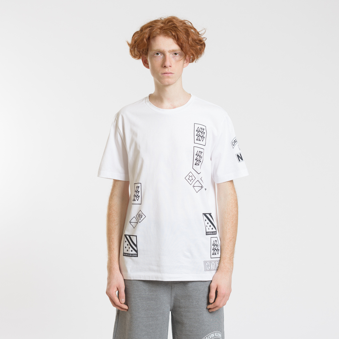 Calvin Klein Jeans Мужская футболка Stampe Print Regular