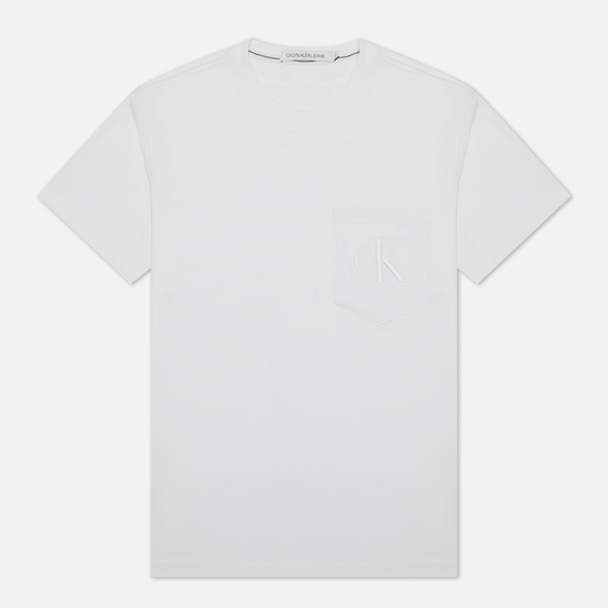 Мужская футболка Calvin Klein Jeans Tonal Pocket Monogram Bright White