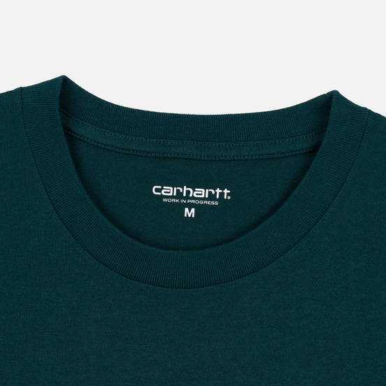 Мужская футболка Carhartt WIP College Graphic Print Dark Fir/White