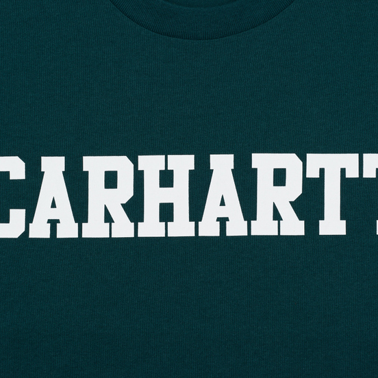 Мужская футболка Carhartt WIP College Graphic Print Dark Fir/White