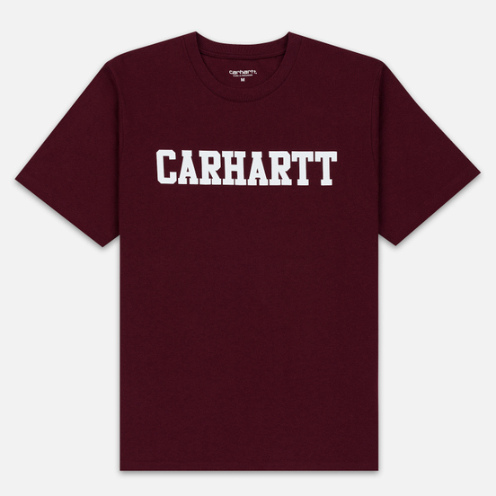 Мужская футболка Carhartt WIP College Graphic Print Merlot/White