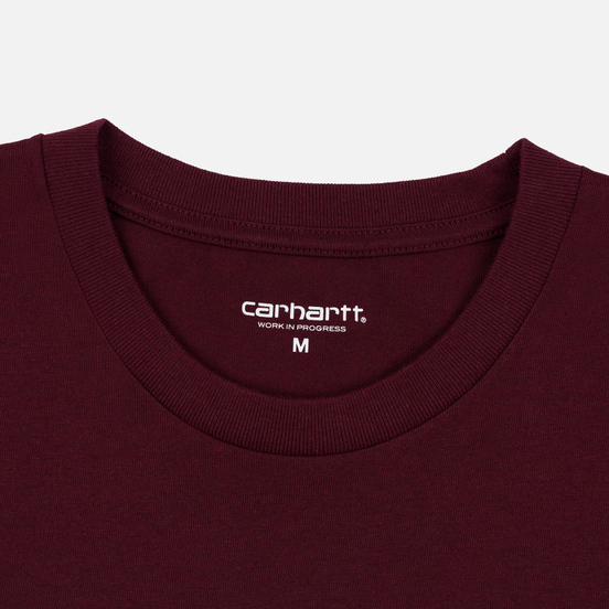 Мужская футболка Carhartt WIP College Graphic Print Merlot/White