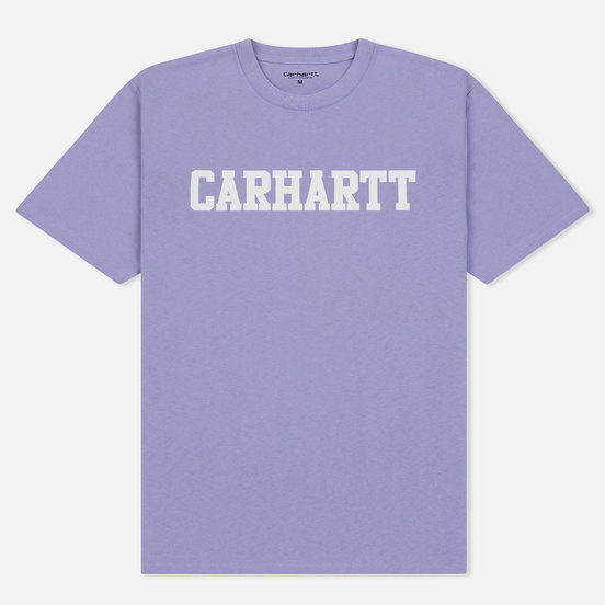 Мужская футболка Carhartt WIP College Graphic Print Soft Lavender/White