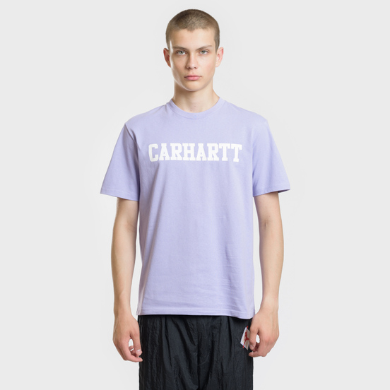 Мужская футболка Carhartt WIP College Graphic Print Soft Lavender/White