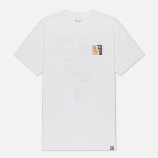 Мужская футболка Carhartt WIP S/S Backpages White