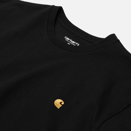 Мужская футболка Carhartt WIP S/S Chase Black/Gold