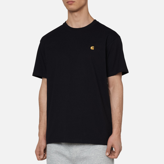Мужская футболка Carhartt WIP S/S Chase Black/Gold