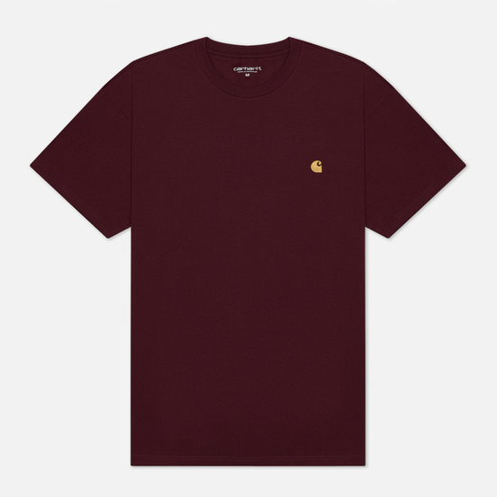 Мужская футболка Carhartt WIP S/S Chase Shiraz/Gold