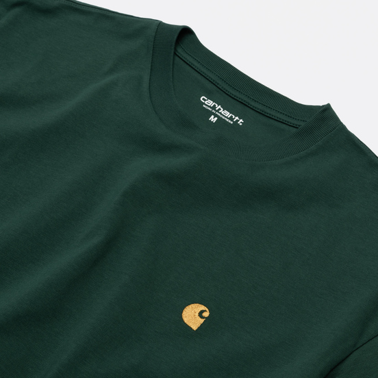 Мужская футболка Carhartt WIP S/S Chase Treehouse/Gold