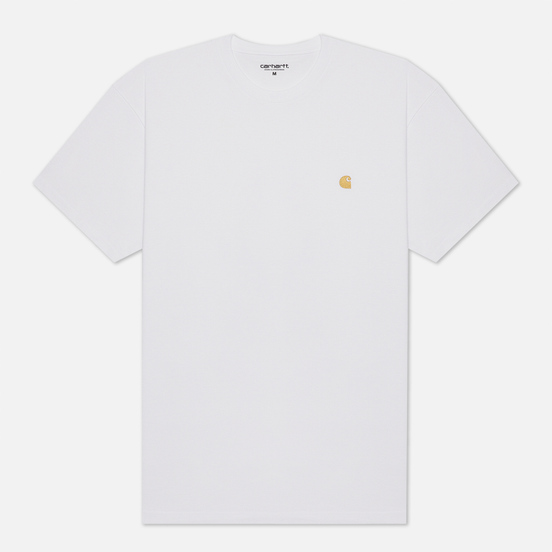 Мужская футболка Carhartt WIP S/S Chase White/Gold