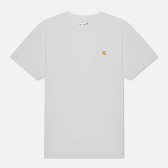 Мужская футболка Carhartt WIP S/S Chase White/Gold